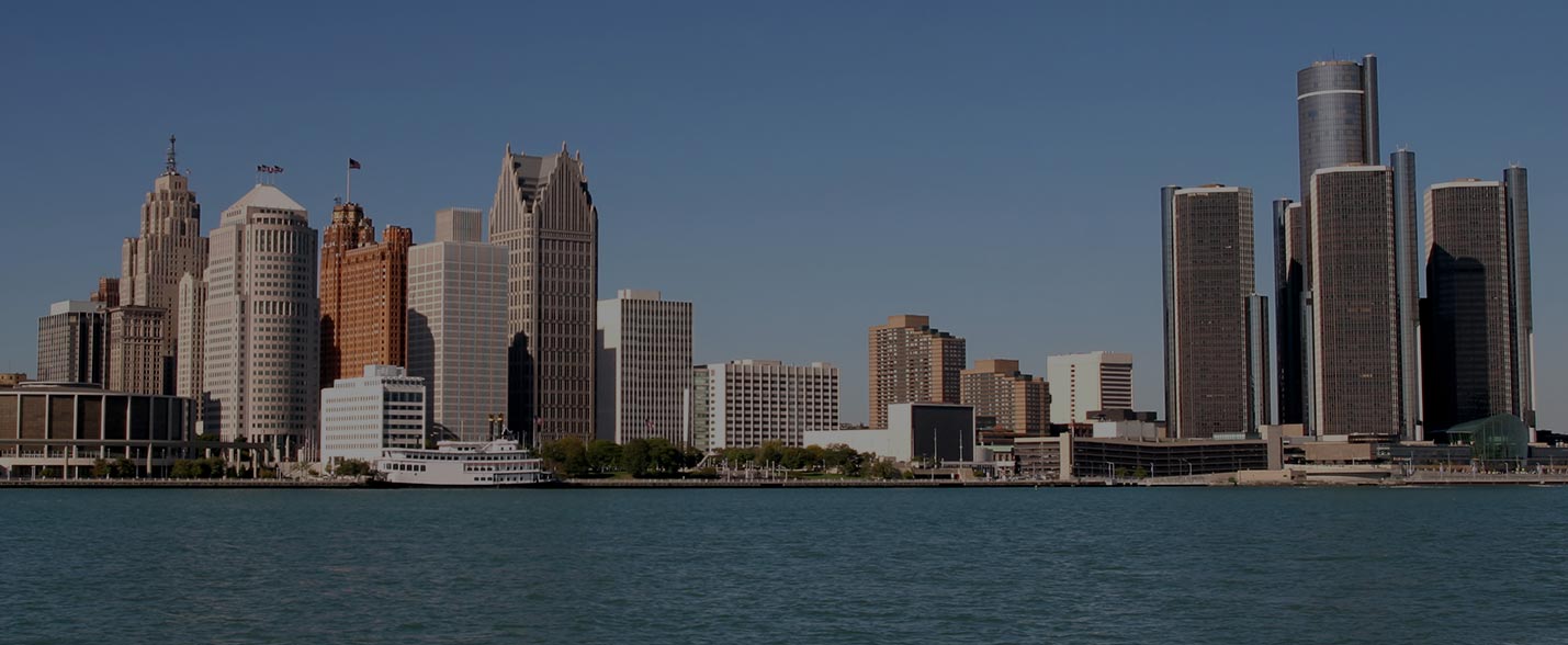 Michigan Storage Detroit skyline